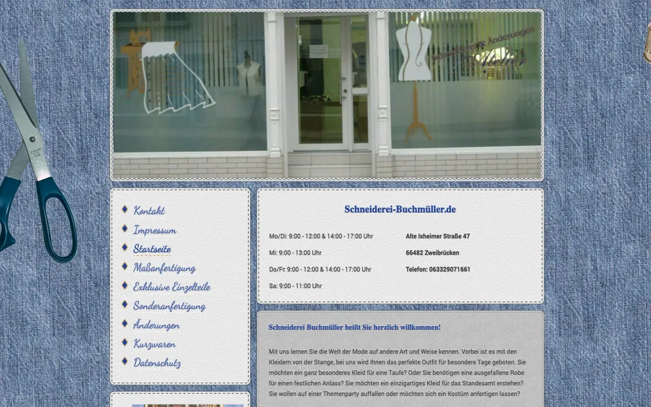 Schneiderei Buchmüller – Maßanfertigung Zweibrücken