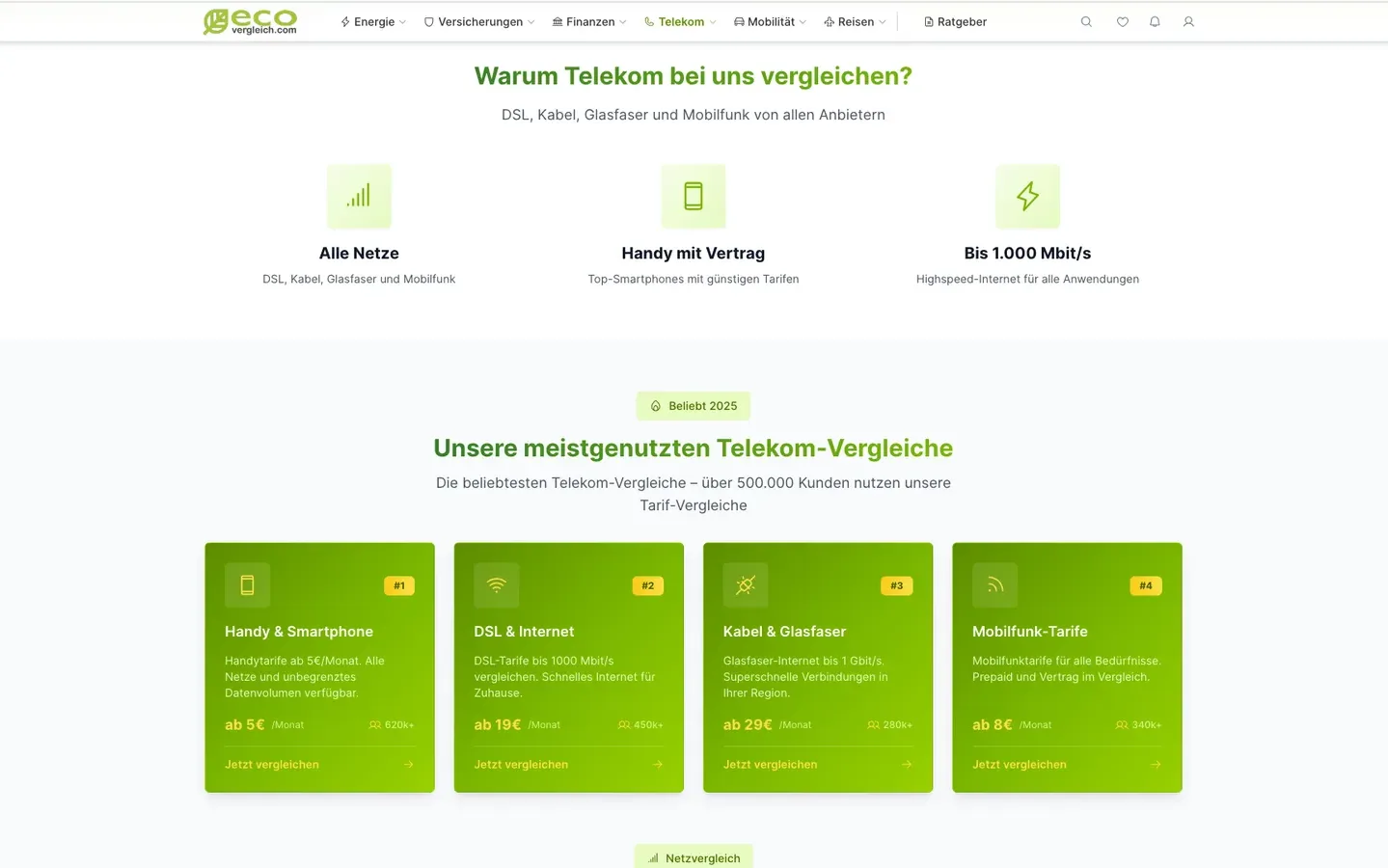 Screenshot 4: eco vergleich – Vergleichsportal für Energie & mehr