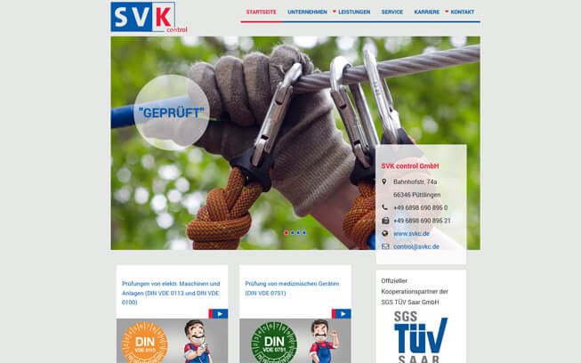 Screenshot: SVK control GmbH