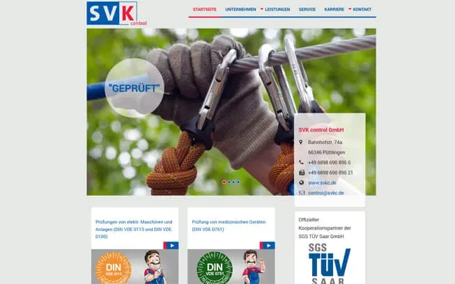 Screenshot : SVK control GmbH